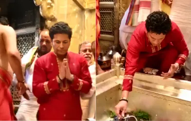 सचिन तेंदुलकर ने बाबा विश्वनाथ के दरबार में माथा टेका