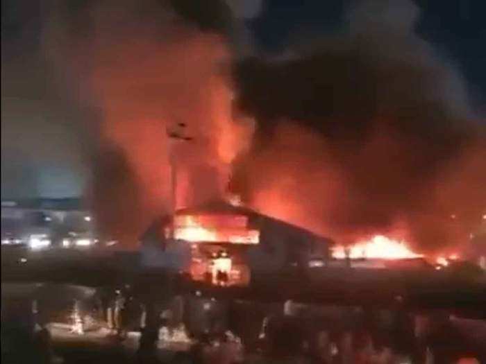 इराक के एरबिल में आग, 50 लोग झुलसे