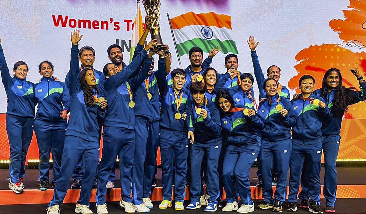 भारतीय महिला बैडमिंटन टीम ने जीता एशिया टीम चैंपियनशिप का स्वर्ण पदक