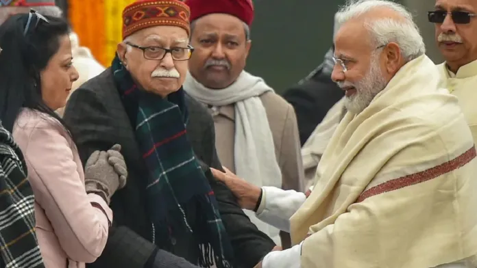भारत रत्न मिलने पर आडवाणी ने मोदी को दिया धन्यवाद