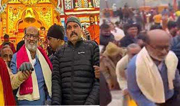 बदरीनाथ धाम दर्शन को पहुंचे सिनेमा सुपर स्टार रजनीकांत