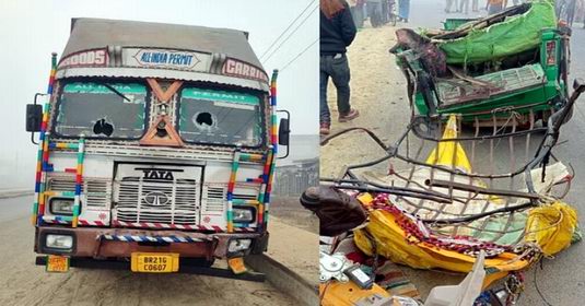शाहजहांपुर में सड़क हादसे में 12 श्रद्धालुओं की मौत
