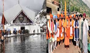 पंज प्यारों की अगुवाई में हेमकुंड साहिब कपाट खोलने को जत्था रवाना