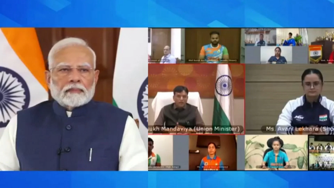मोदी ने पेरिस पैरालंपिक खिलाड़ियो से बातचीत कर दी शुभकामनाएं