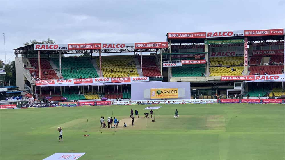 मैदान गीला होने के कारण तीसरे दिन का खेल हुआ रद्द