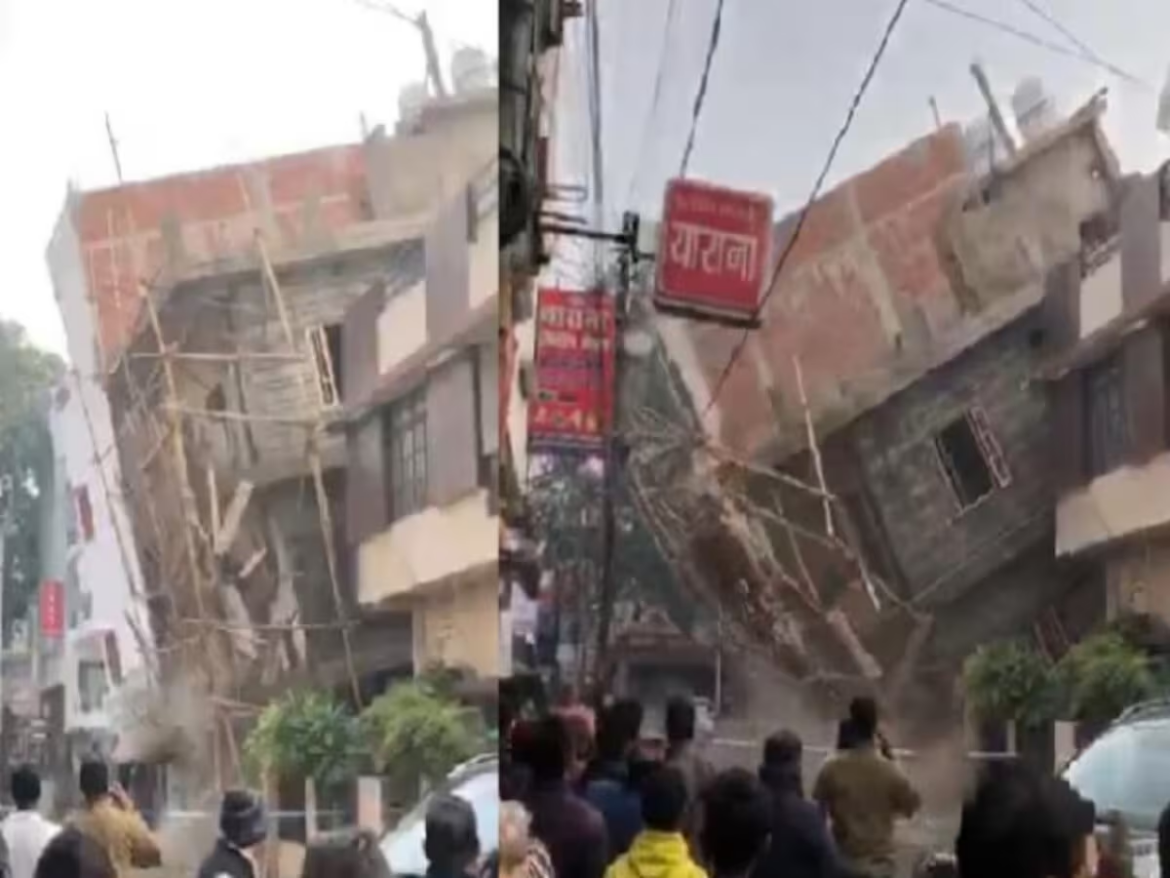 लखनऊ में इमारत गिरी, पांंच मरे,24 गंभीर