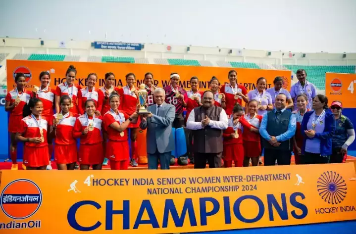 रेलवे ने हॉकी महिला राष्ट्रीय चैम्पियनशिप का जीता खिताब