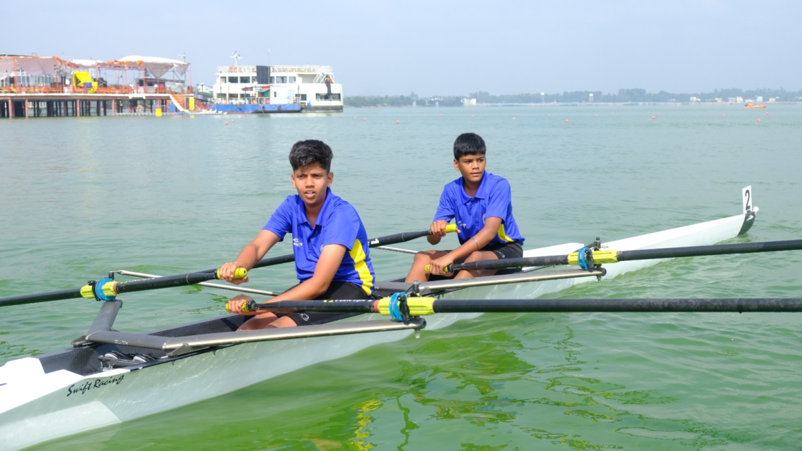 केरल,असम,तमिलनाडु सब जूनियर नेशनल रोइंग के फाइनल में