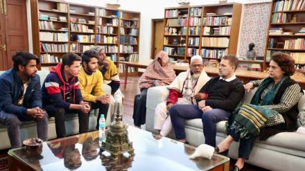 राहुल-प्रियंका से मिले संभल के पीड़ित