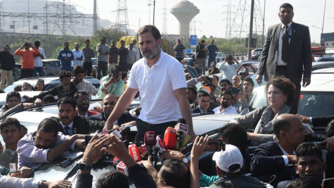 संभल जाने से रोके गये राहुल गांधी,कहा कि नाकामी छिपाना चाहती है सरकार