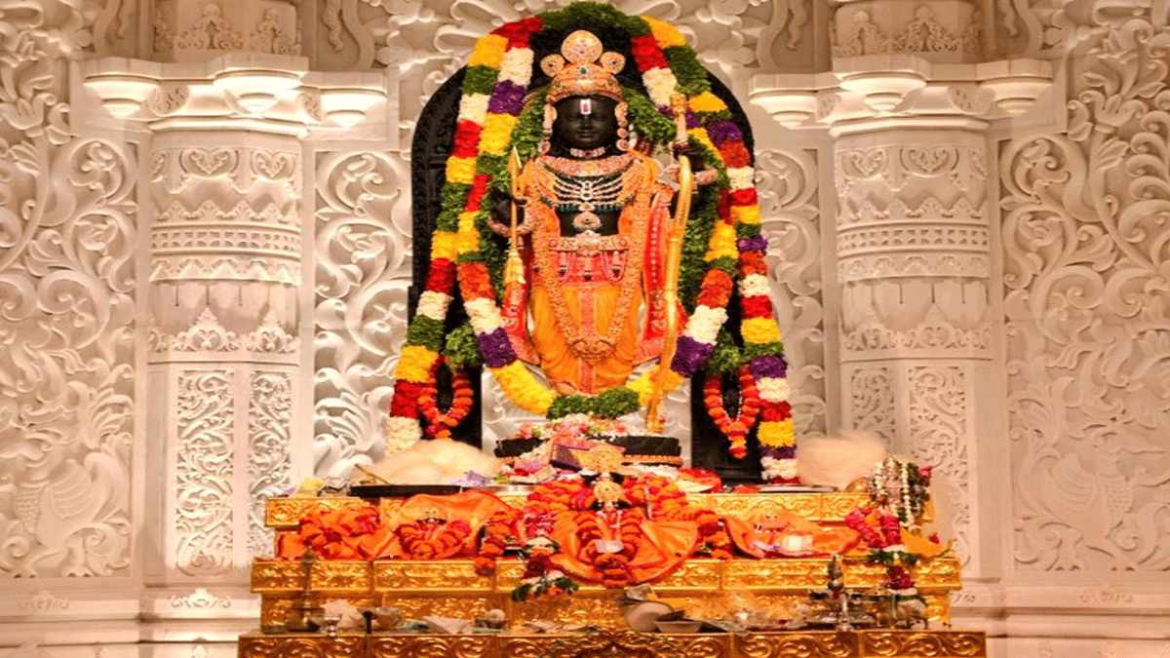 प्राण प्रतिष्ठा की प्रथम वर्षगांठ पर पीतांबरी धारण करेंगे रामलला