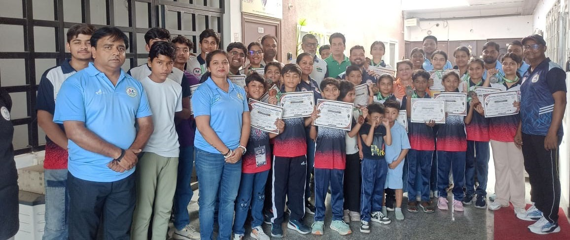 राष्ट्रीय मुआय थाई प्रतियोगिता के पदक विजेता खिलाड़ियों का सम्मान