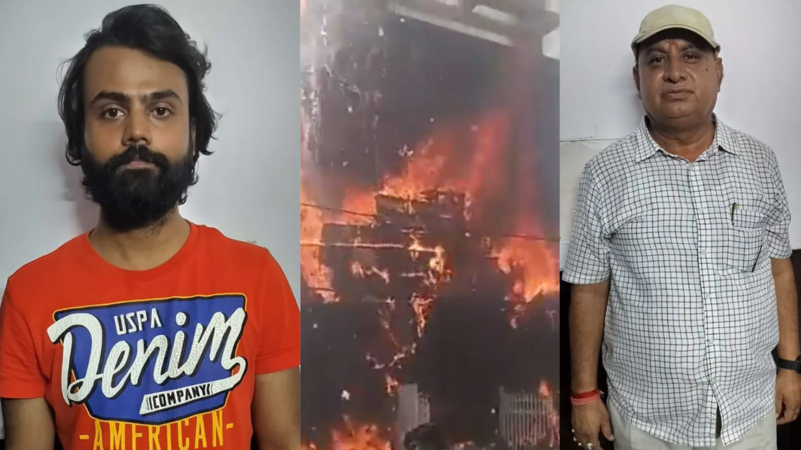 अलीगंज अग्निकांड पर योगी का ताबड़तोड़ एक्शन: चार आरोपी गिरफ्तार, चार अफसर सस्पेंड