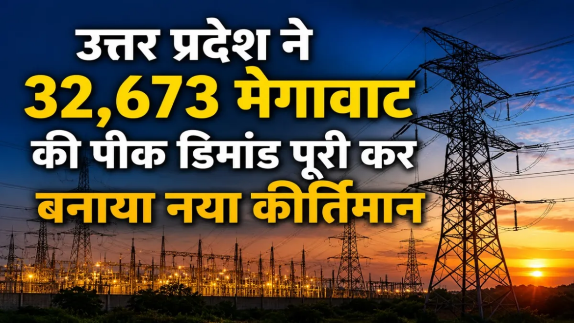 उत्तर प्रदेश ने 32,673 मेगावाट की पीक डिमांड पूरी कर बनाया नया कीर्तिमान
