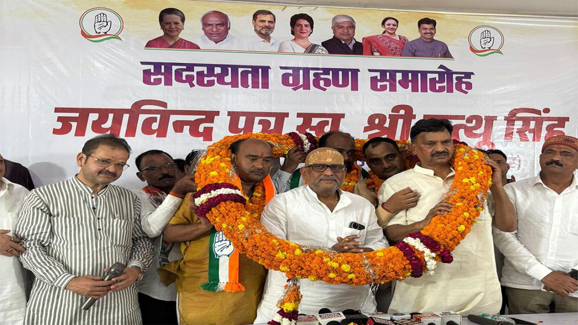 बसपा को झटका, उन्नाव के पूर्व विधायक जयविंद कांग्रेस में शामिल