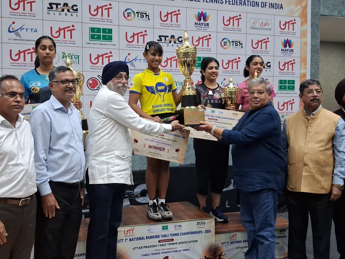 UTT नेशनल रैंकिंग टेबल टेनिस चैंपियनशिप का भव्य समापन, पायस जैन और सिंड्रेला दास बने चैंपियन